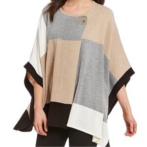 Calvin Klein poncho sweater wrap